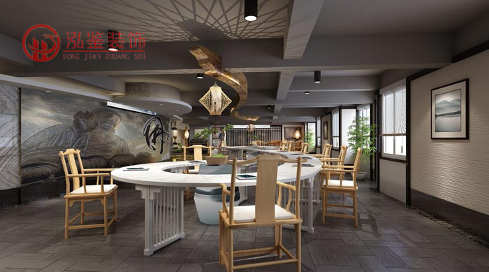 新中式禪意辦公室裝修設計案例